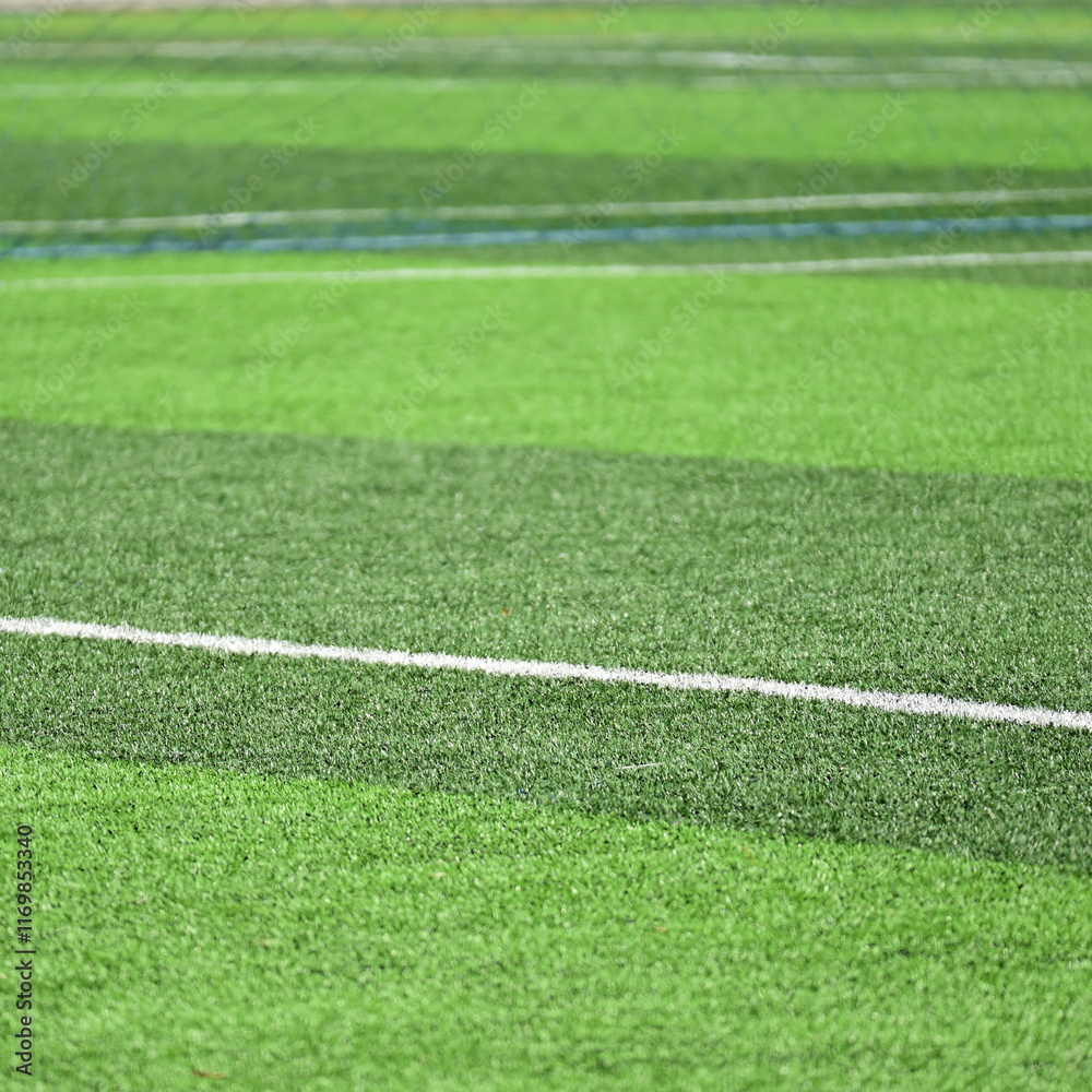 Obraz premium artificial green grass background for playground