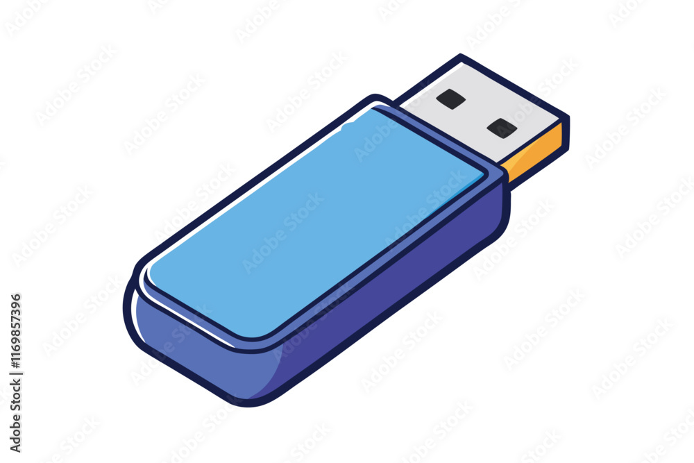 Cute and colorful USB drive icon in vibrant tones, perfect for digital, storage, and tech themed creative projects Cute and colorful USB drive icon in vibrant tones, perfect for digital, storage, and tech themed creative projects