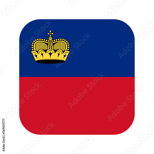 Liechtenstein flag rounded square icon