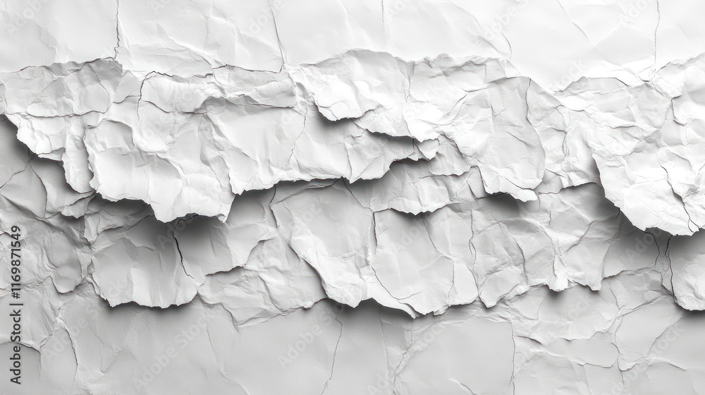 Textured white crumpled paper background. Textured white crumpled paper background.