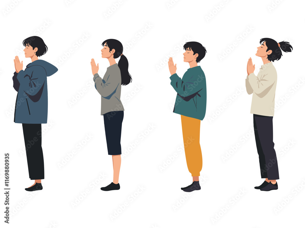 Obraz premium practicing-mindfulness vector design