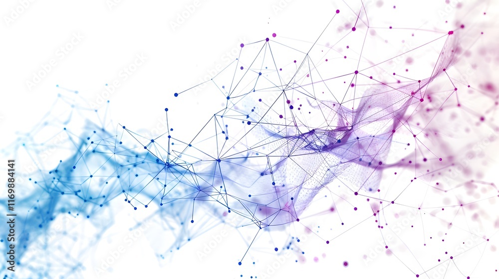 Naklejka premium A transverse DNA network concept on a white background, a digital analysis of chromosomes, a human DNA test for viral disease or cancer, a 3D illustration
