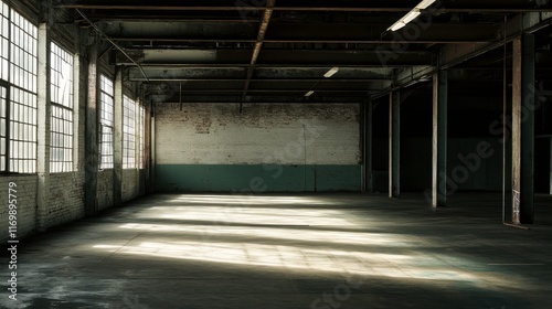 Wallpaper Mural Industrial Space with Soft Light and High Contrast Torontodigital.ca