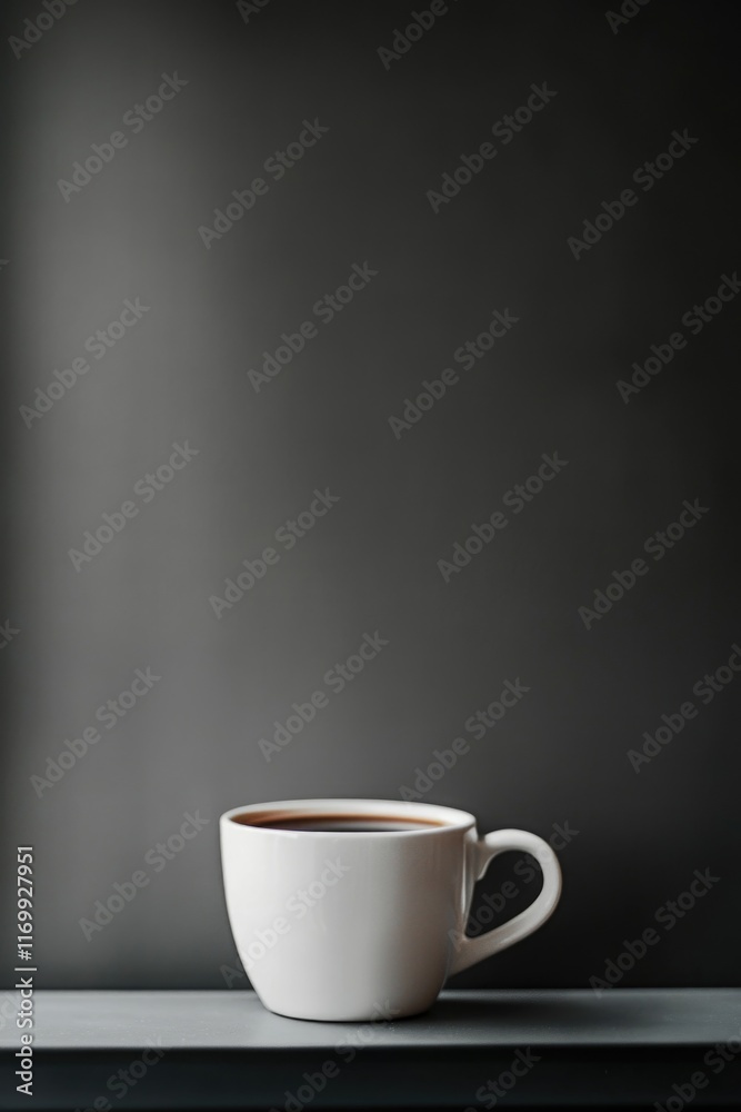 A hot cup of coffee with cream. A hot cup of coffee with cream.