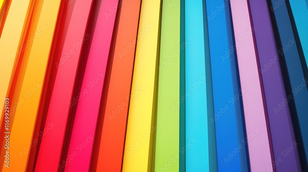 Obraz premium A vibrant and dynamic color gradient background showcasing a full range of hues, seamlessly transitioning through different shades, from warm to cool tones. 