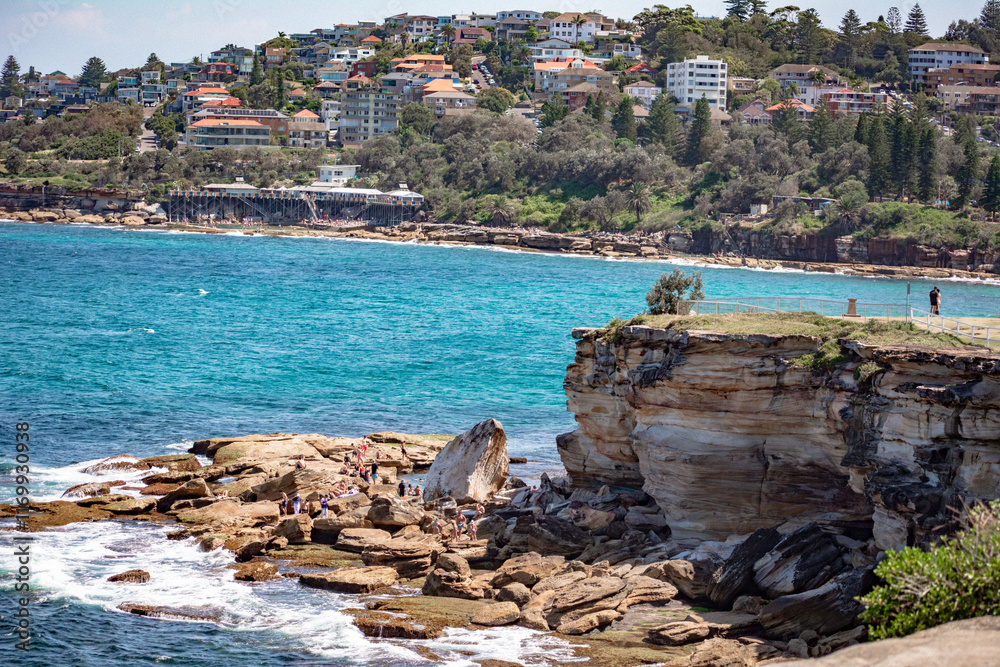 Obraz premium ooggee Beach, Gordons bay, People, New Year 2025, Holidays