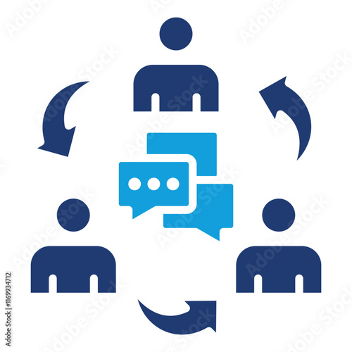 Internal Communications Icon Element For Design