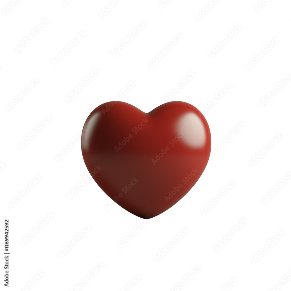 Stylish red heart symbol for love and affection. Stylish red heart symbol for love and affection.