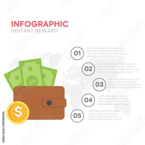 Business infographic design template. perfect for marketing, promotion, presentation stock