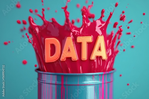 Too much useless and fake data and information online or on social media. Consuming too much junk information. Word 