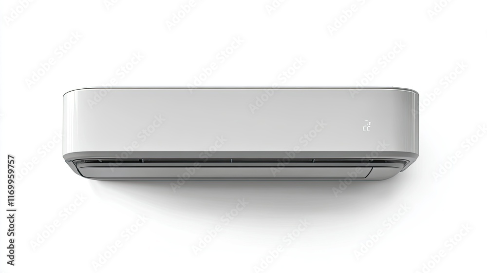 Modern Wall-Mounted Air Conditioner Unit in Clean Design Modern Wall-Mounted Air Conditioner Unit in Clean Design