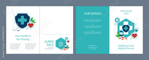 Medical Healthcare live webinar banner invitation and social media post template. coronavirus webinar invitation with clean gradient blue design.
