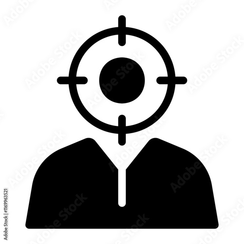 target audience Solid icon
