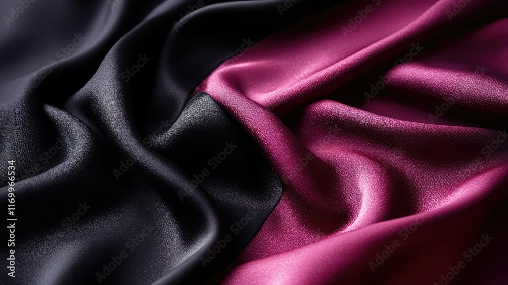 Fototapeta premium Deep gradient transitioning from black to deep burgundy, with a dramatic and luxurious vibe. No text, no people.