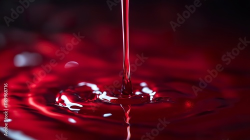 Crimson Liquid: A Symphony of Red Hues photo