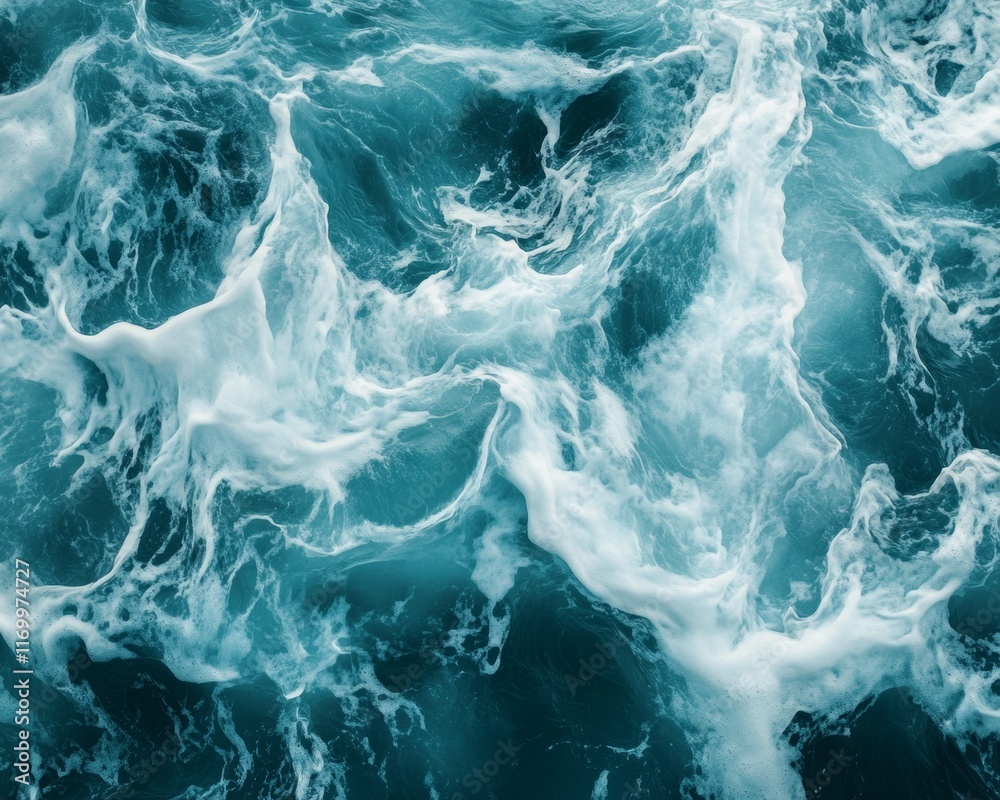 Dynamic ocean waves creating a mesmerizing pattern. Dynamic ocean waves creating a mesmerizing pattern.