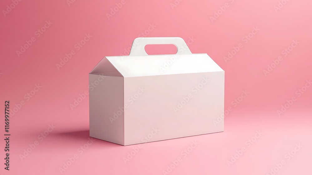Blank White Cake Box Package Mock Up Blank White Cake Box Package Mock Up