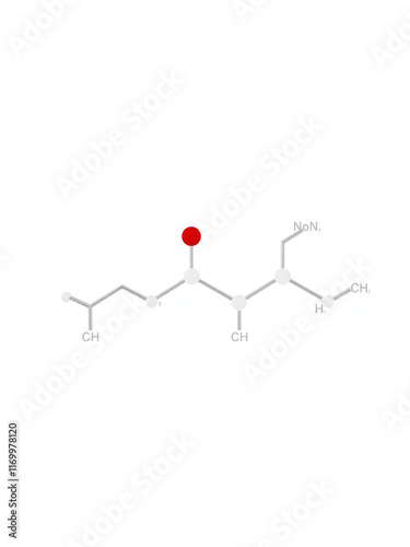 3D image of Nandrolone cypionate skeletal formula - molecular chemical structure of  synthetic androgen and anabolic steroid isolated on white background photo