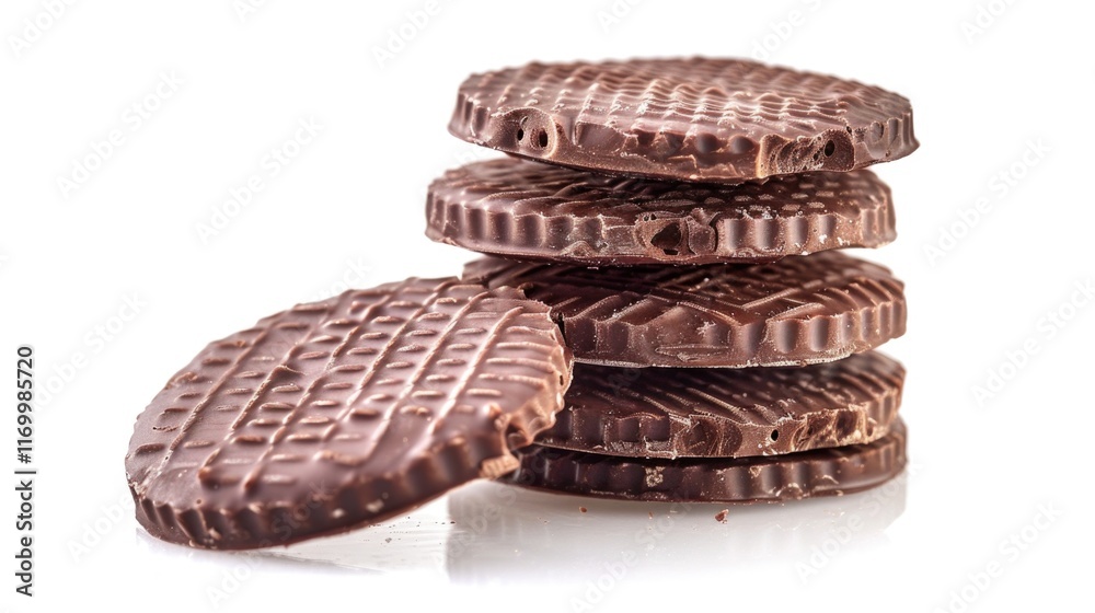 Three delicious chocolate biscuits with chips, perfect for a sweet treat or dessert. These homemade baked goods are great for breakfast or as an afternoon snack. Three delicious chocolate biscuits with chips, perfect for a sweet treat or dessert. These homemade baked goods are great for breakfast or as an afternoon snack.