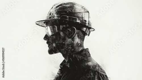graphic resource for engineer on white background