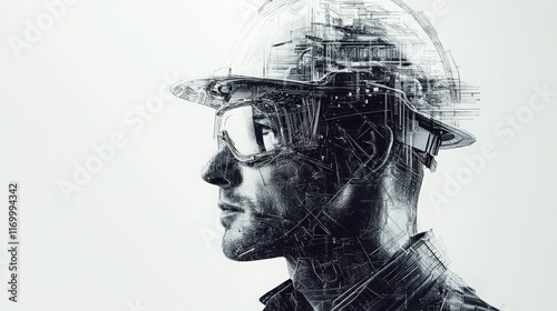 graphic resource for engineer on white background