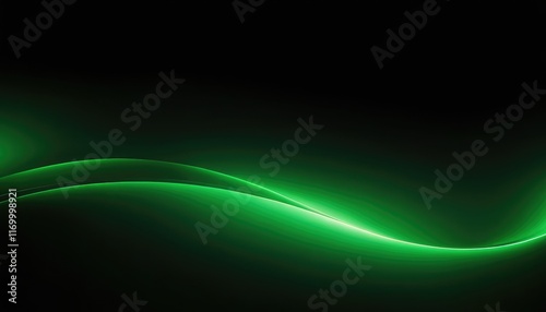 Abstract green lines background Flow dynamic wave Motion visualization Magic vector illustration
10