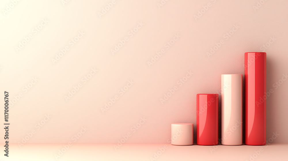 bar chart showing declining market trend with red and white colors bar chart showing declining market trend with red and white colors
