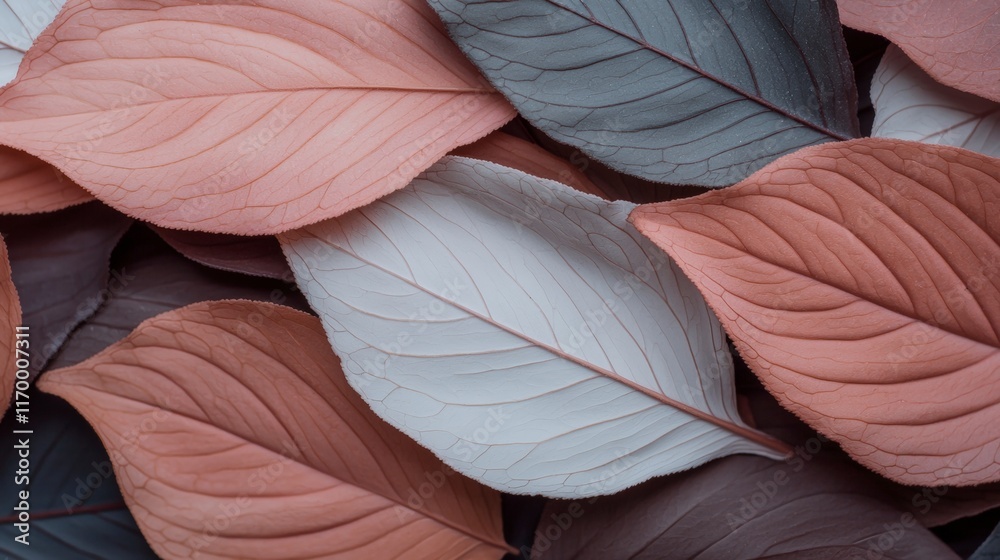 Pastel Leaf Background Autumnal Foliage Nature Texture Botanical Design Pastel Leaf Background Autumnal Foliage Nature Texture Botanical Design