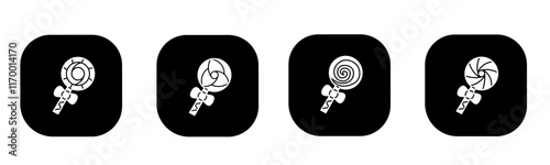 Lolipop icon in flat. A lolipop icon design. Stock vector.