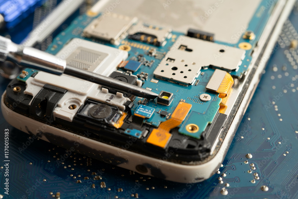 Repairing and upgrade circuit mainboard of notebook, electronic, computer hardware and technology. Repairing and upgrade circuit mainboard of notebook, electronic, computer hardware and technology.