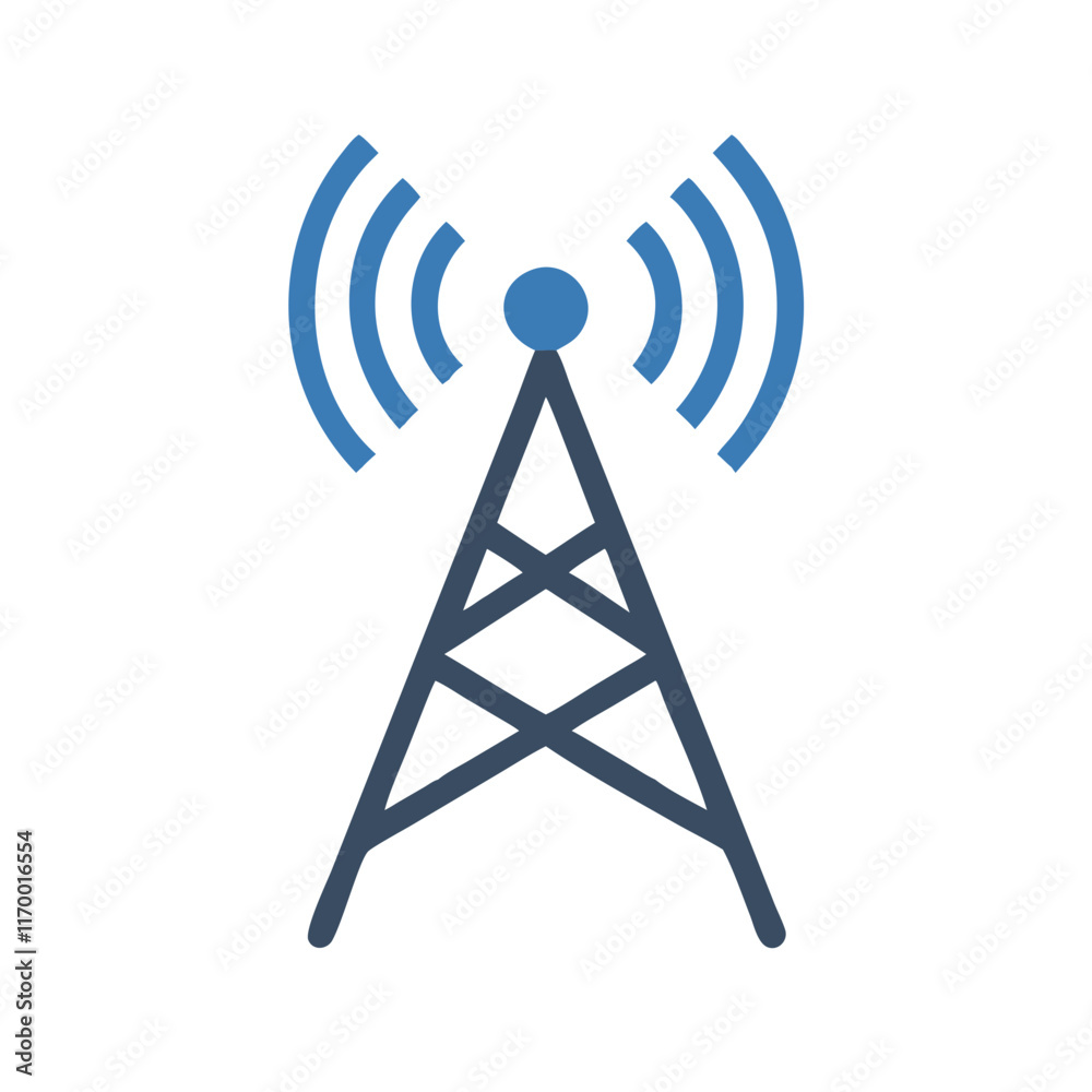 Radio tower icon vector illustration Radio tower icon vector illustration