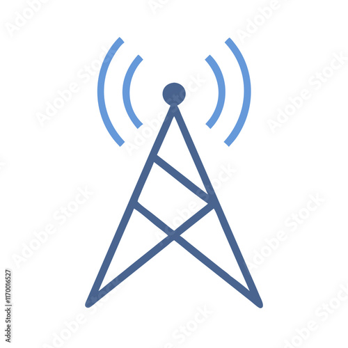 Radio tower icon vector illustration