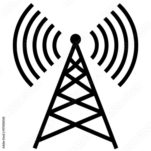 Radio tower icon vector illustration