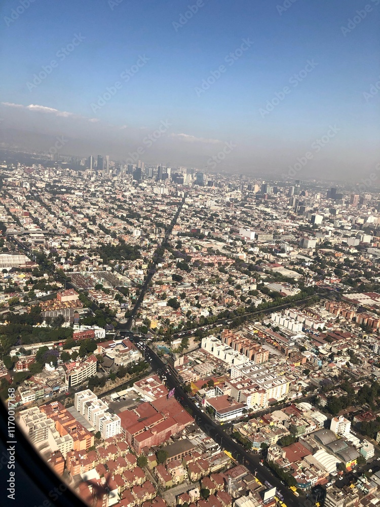 Obraz premium Aerial view of Mexico City