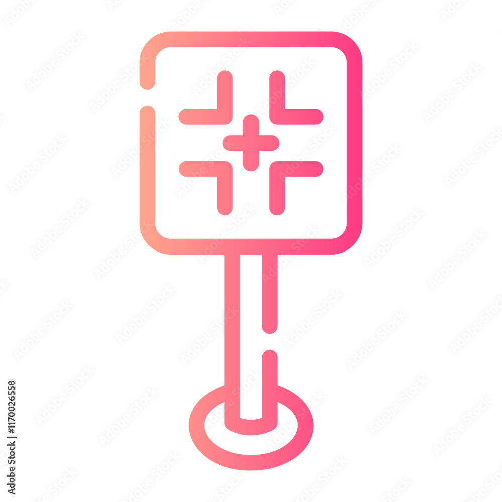 Fototapeta premium crossing road Line Gradient Icon