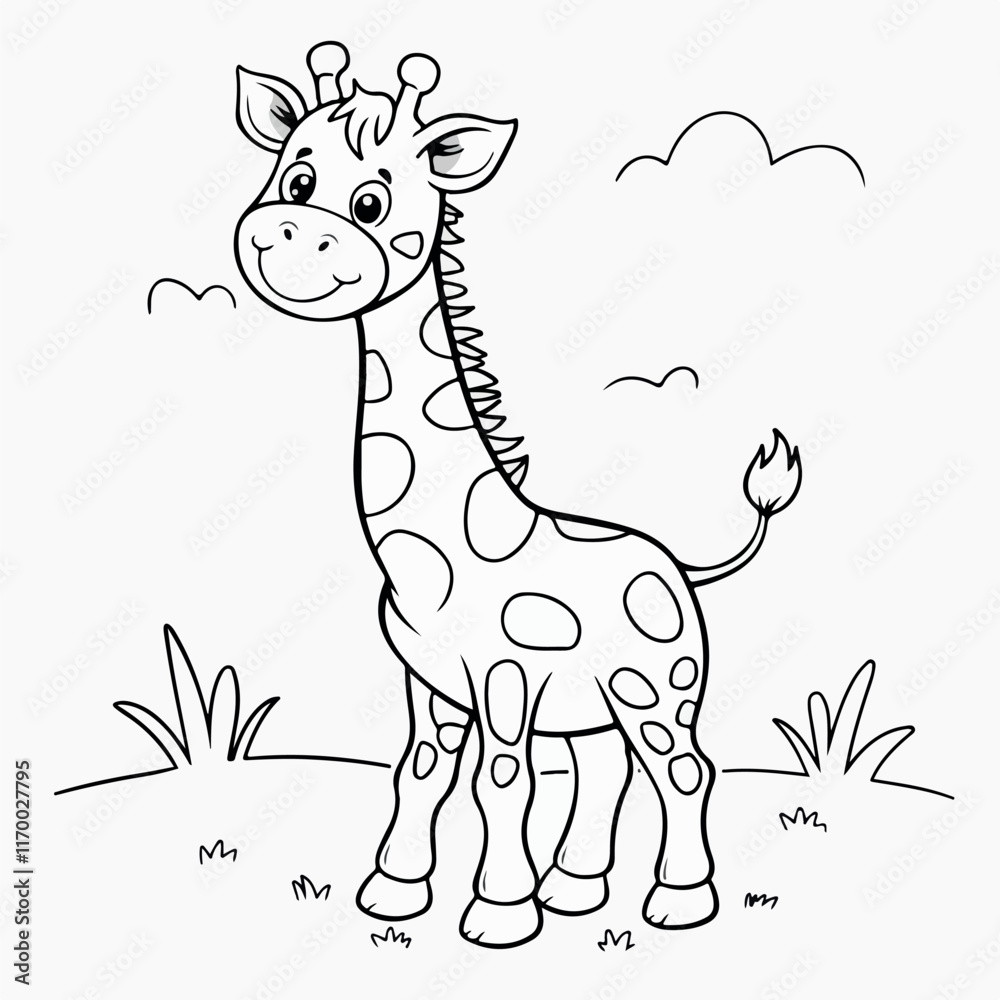 hand drawn giraffe hand drawn giraffe