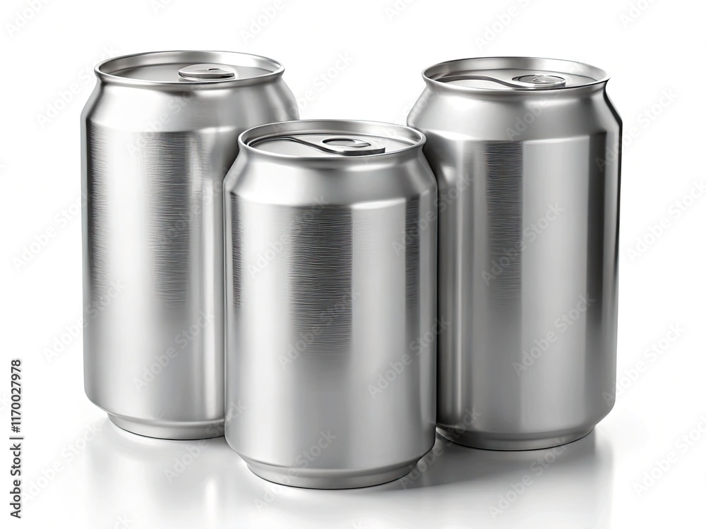 High-resolution stock photos: aluminum drink cans, cutout, white background. Ideal for packaging design. High-resolution stock photos: aluminum drink cans, cutout, white background. Ideal for packaging design.
