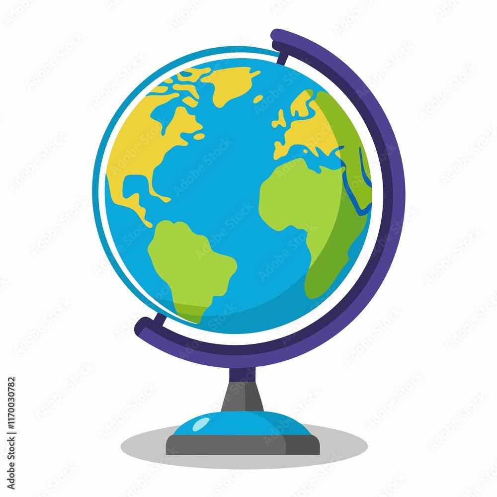 illustration of a globe on white background illustration of a globe on white background