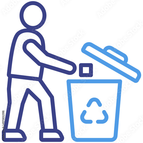 Throwing Trash Icon