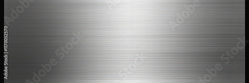 Fine Brushed Wide Metal Steel Surface with Subtle Texture and Reflective Qualities Ideal for Various Design Applications and Backgrounds photo