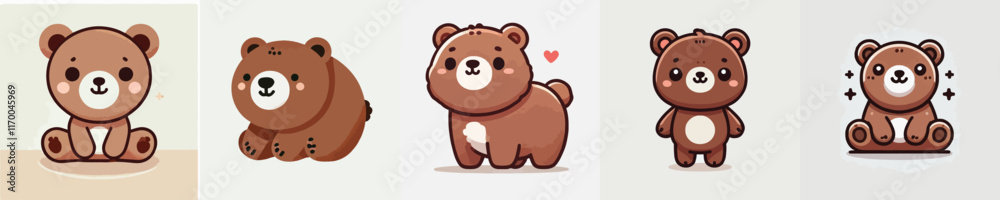 a collection of very cute and adorable bears a collection of very cute and adorable bears
