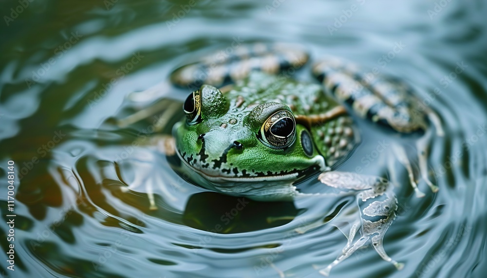 frog in water frog in water