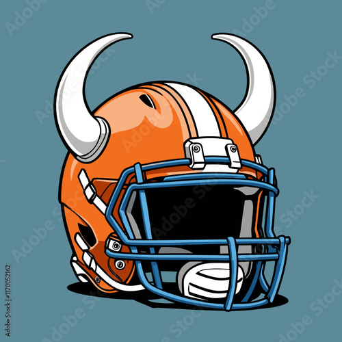 american football helmet vector art for graphic design  photo