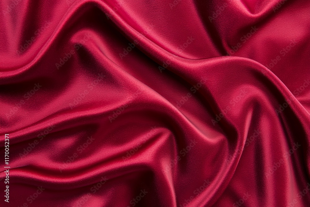 Red fabric with a shiny texture Red fabric with a shiny texture