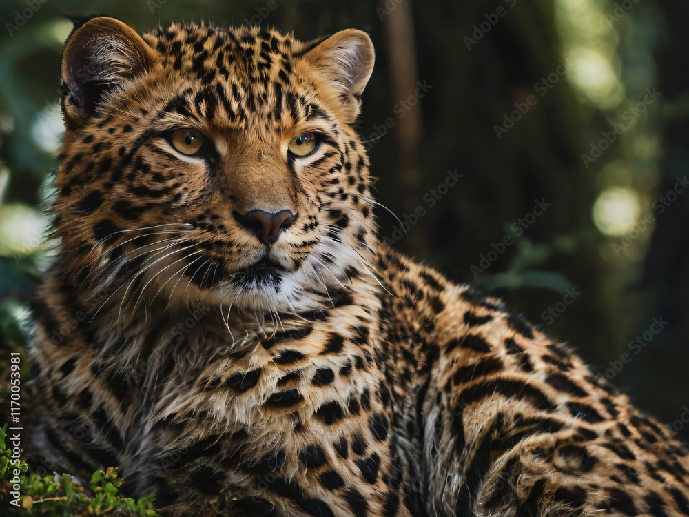 Fototapeta premium portrait of a leopard