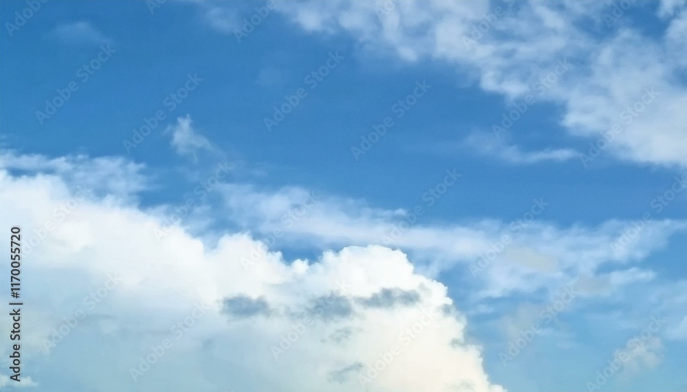 Cumulus clouds in the blue sky Cumulus clouds in the blue sky