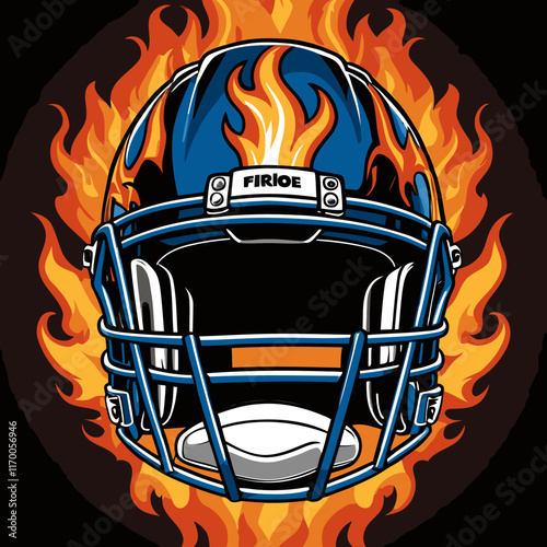 american football helmet vector art for graphic design  photo