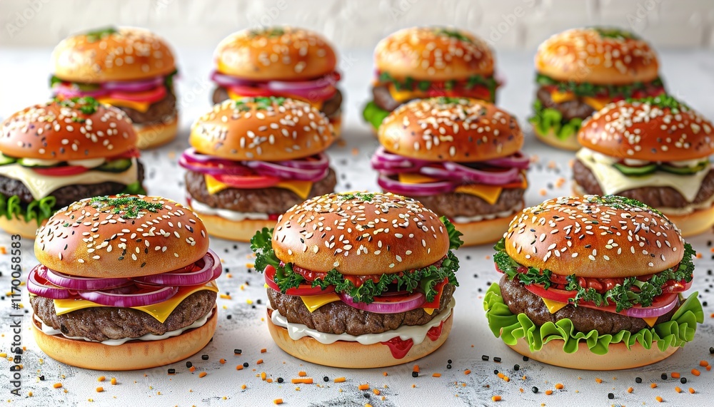 burger and fries burger and fries
