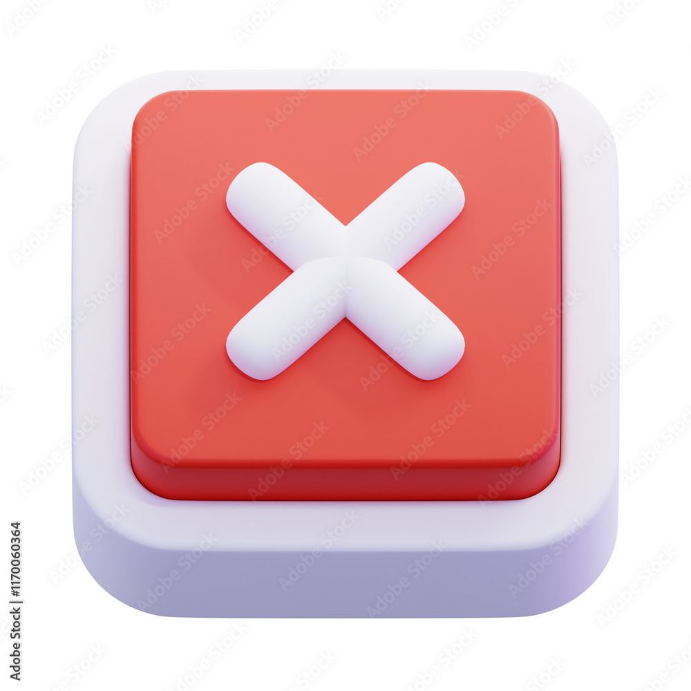 Obraz premium vote button 3d icon illustration