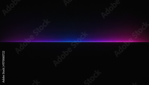 A black background with a blue and purple wave design.
4